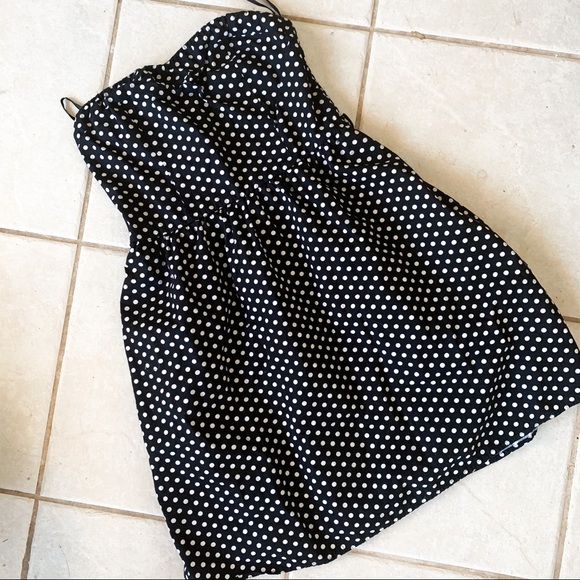 UK2LA • Strapless Polka Dot Fit & Flare Dress - Picture 2 of 4